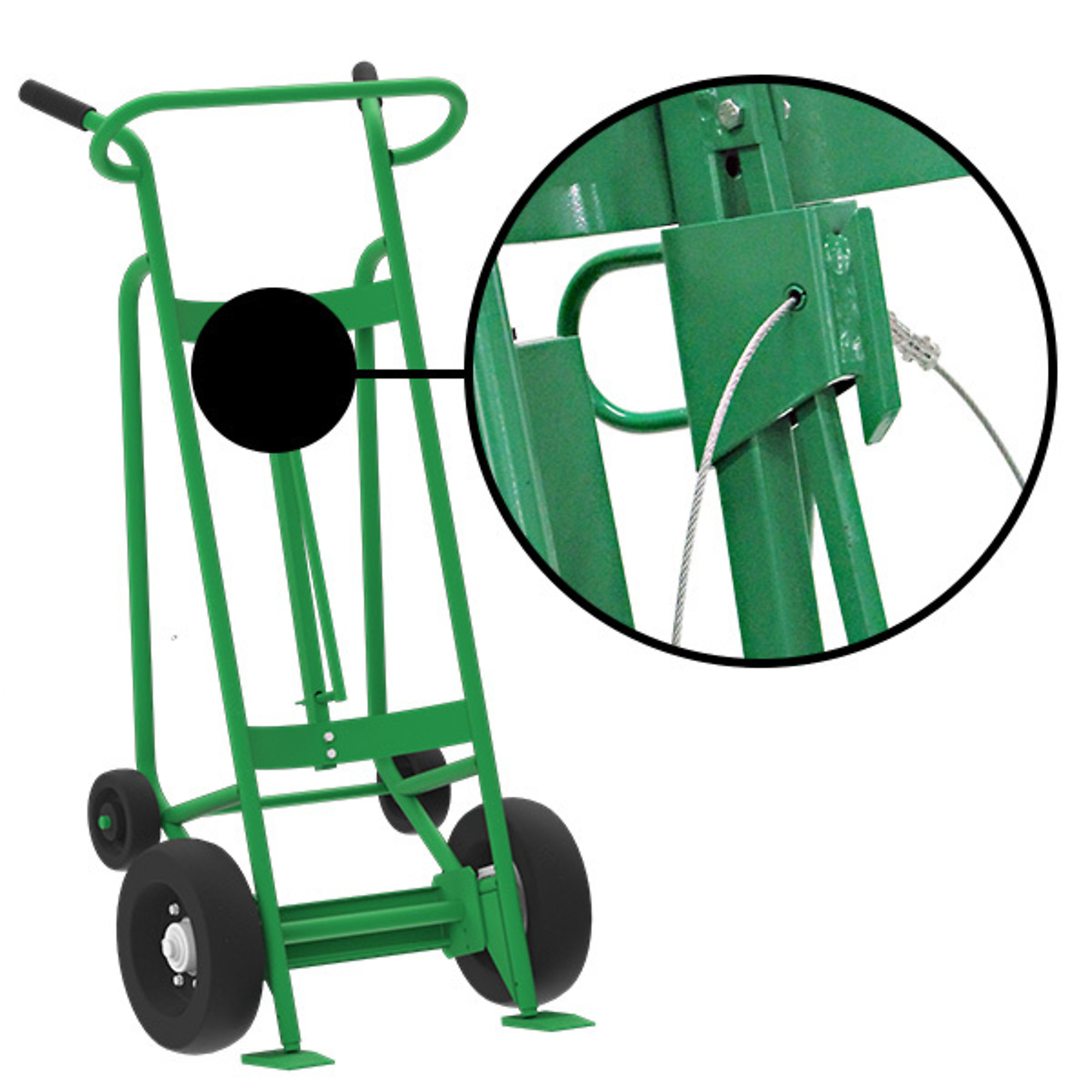 Valley Craft, 4-Wheel Drum Hand Truck, Capacity 1000 lb, Model# F83160A7C